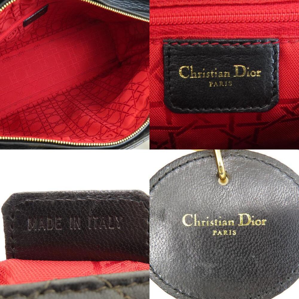 Christian Dior Lady 2way Cannage quilted handbag calfskin Black - Picture 5 of 11